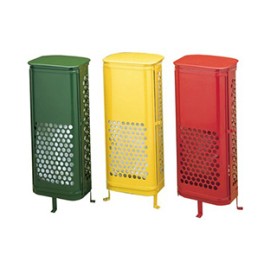 Paperera de reciclatge exterior amb tapa per 1, 2, 3 o 4 fraccions